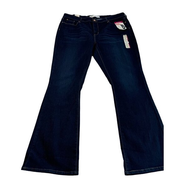 Levi’s Women's Signature Mid Rise BootCut Simply Stretch Jeans SZ 22M NEW Wester - Picture 1 of 9
